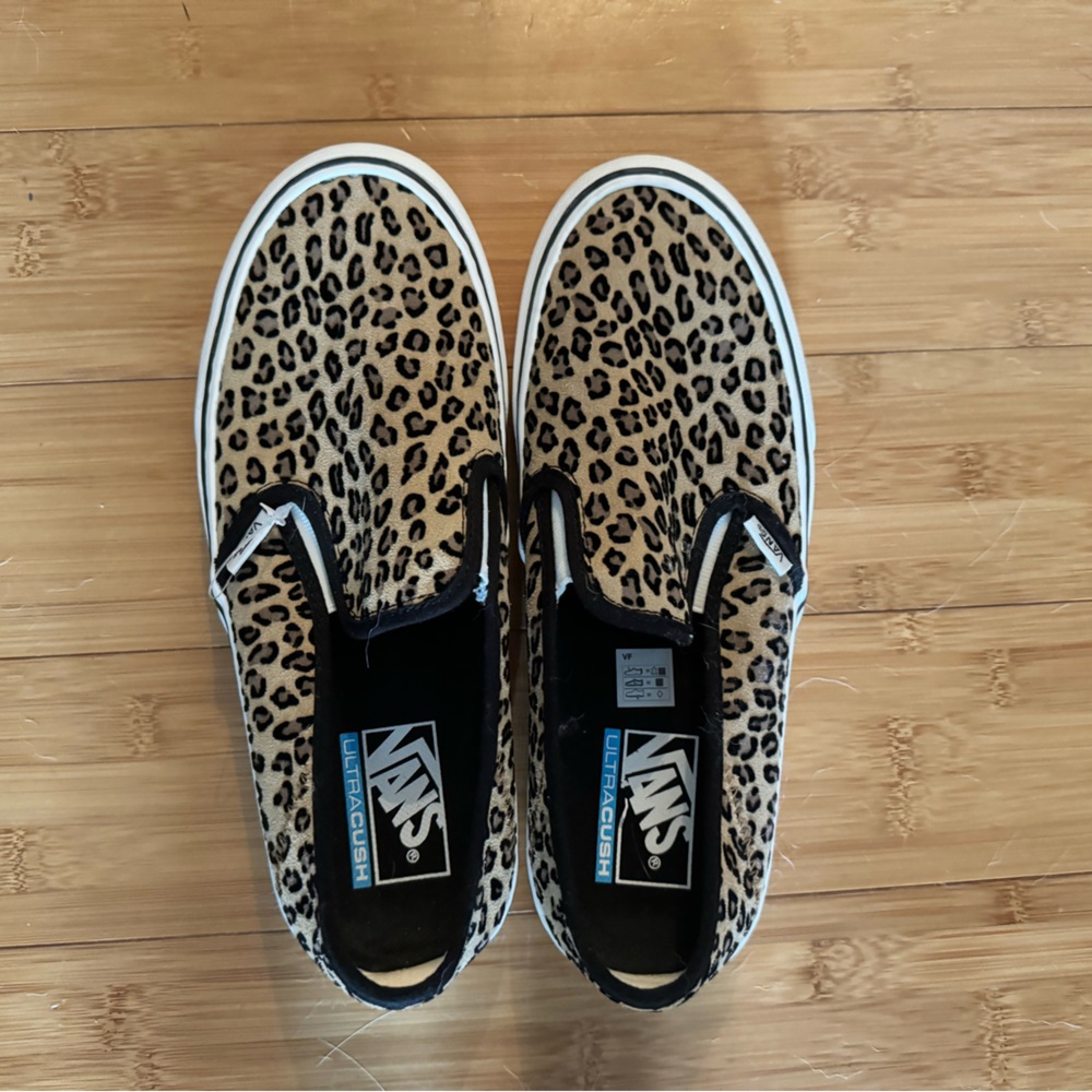 Brand new leopard vans